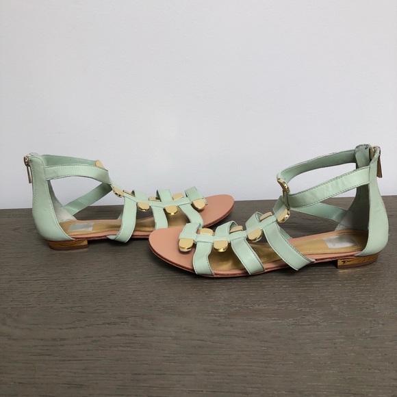 Dolce Vita Cyprus Mint Green/Gold Sandal - Picture 3 of 4